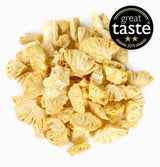 BRIX Frystorkad ananas | Naturlig, torkad ananas 95 g | Great Taste Award torkad frukt, frystorkad ananas | Icke-GMO, glutenfria, veganska, undanhållna vitaminer Naty Shop Dehydrerade produkter