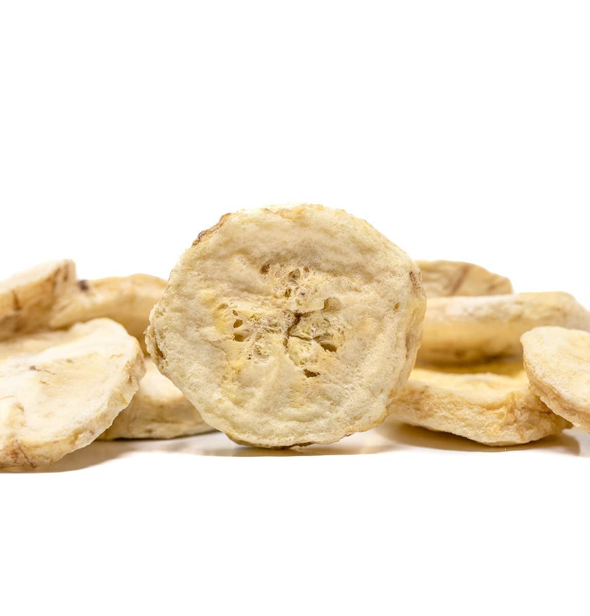 BRIX frystorkade bananer | Naturliga bananer, torkade 140 g | Great Taste Award för torkad frukt, torkad | Icke-GMO, glutenfri, vegan, konserverade vitaminer Naty Shop Dehydrerade produkter