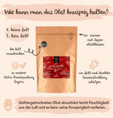 BRIX Frystorkade bittra körsbär | Naturliga torkade körsbär 105g | Great Taste Award torkade frukter, torkade bittra körsbär | GMO-fria glutenfria veganska vitaminer är konserverade Naty Shop Dehydrerade produkter