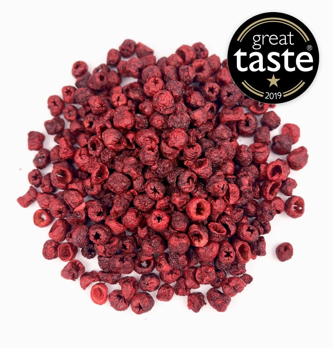 BRIX Frystorkade bittra körsbär | Naturliga torkade körsbär 105g | Great Taste Award torkade frukter, torkade bittra körsbär | GMO-fria glutenfria veganska vitaminer är konserverade Naty Shop Dehydrerade produkter