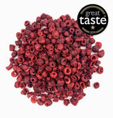 BRIX Frystorkade bittra körsbär | Naturliga torkade körsbär 105g | Great Taste Award torkade frukter, torkade bittra körsbär | GMO-fria glutenfria veganska vitaminer är konserverade Naty Shop Dehydrerade produkter