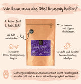 BRIX Torkade svarta vinbär | Torkade svarta vinbär 105 g | Great Taste Award, torkade svarta vinbär | Icke-GMO, glutenfria, veganska, undanhållna vitaminer Naty Shop Dehydrerade produkter