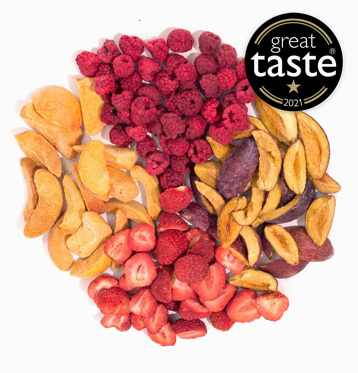 Brix Frystorkad Fruit Fantastic Four (80g) - Pris god smak, gott och hälsosamt mellanmål, torrt krispigt, rikt på vitaminer Naty Shop torkade produkter