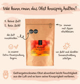 BRIX frystorkad mango | Naturliga, torkade mangoskivor 95 g | Great Taste Award torkad frukt, frystorkad mango | Icke-GMO, glutenfria, veganska, undanhållna vitaminer Naty Shop Dehydrerade produkter