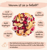 BRIX frystorkad mango | Naturliga, torkade mangoskivor 95 g | Great Taste Award torkad frukt, frystorkad mango | Icke-GMO, glutenfria, veganska, undanhållna vitaminer Naty Shop Dehydrerade produkter