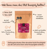 BRIX torkade hallon | Naturligt hallon, frystorkat 85 g | Great Taste Award för torkad frukt | Icke-GMO, glutenfri, vegan, konserverade vitaminer Naty Shop Dehydrerade produkter