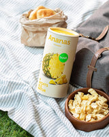 BUAH® Frystorkad ananas | Ananaschips som mellanmål eller till müsli och desserter | Idealisk ersättning för godis | Vegansk och utan tillsatt socker | 100 % frystorkad frukt | 200 g Naty Shop torkade produkter