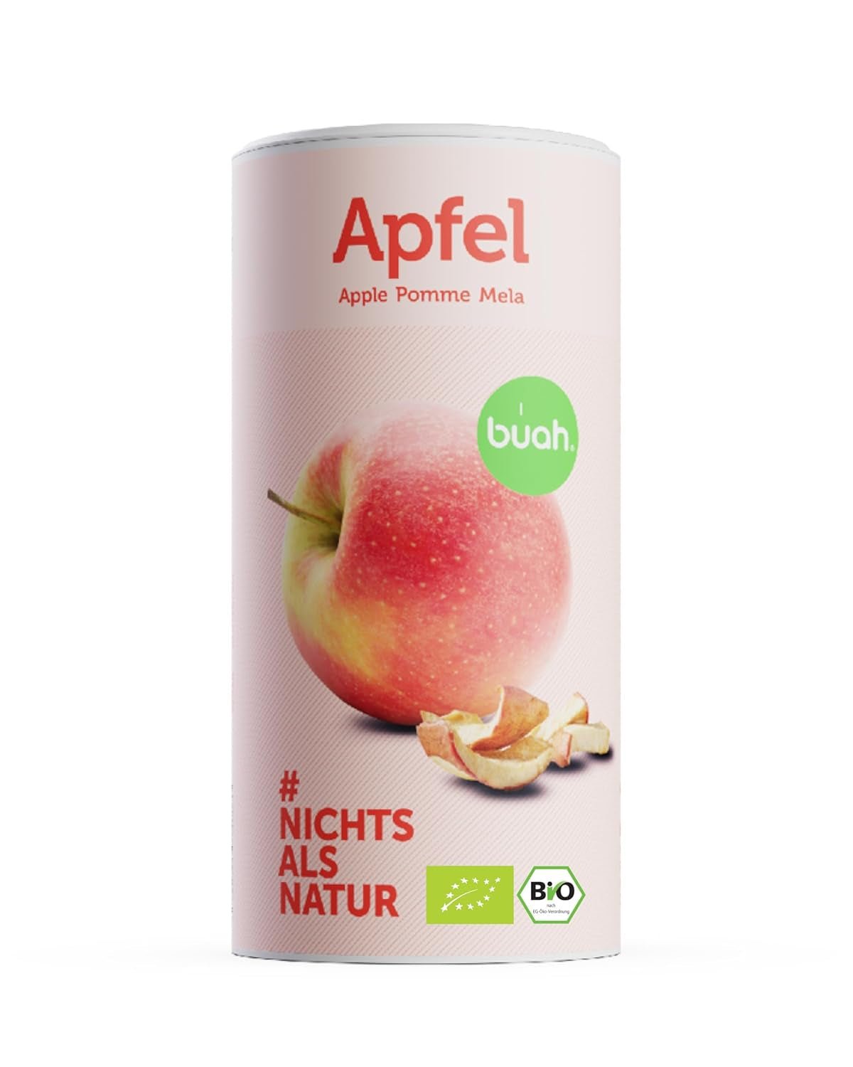 BUAH® Ekologiska frystorkade äpplen | Frystorkade ekologiska äpplen utan tillsatt socker | 100 % frystorkad frukt (vegansk glutenfri laktosfri) | Idealiskt mellanmål (110g) Naty Shop uttorkade produkter 110G