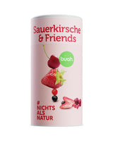 BUAH® Frystorkad fruktmix | körsbär, jordgubbar, röda och svarta vinbär frystorkade utan tillsatt socker | 100 % frukt | vegan, glutenfri, laktosfri (128g) Dehydrerade produkter Naty Shop Standardtitel
