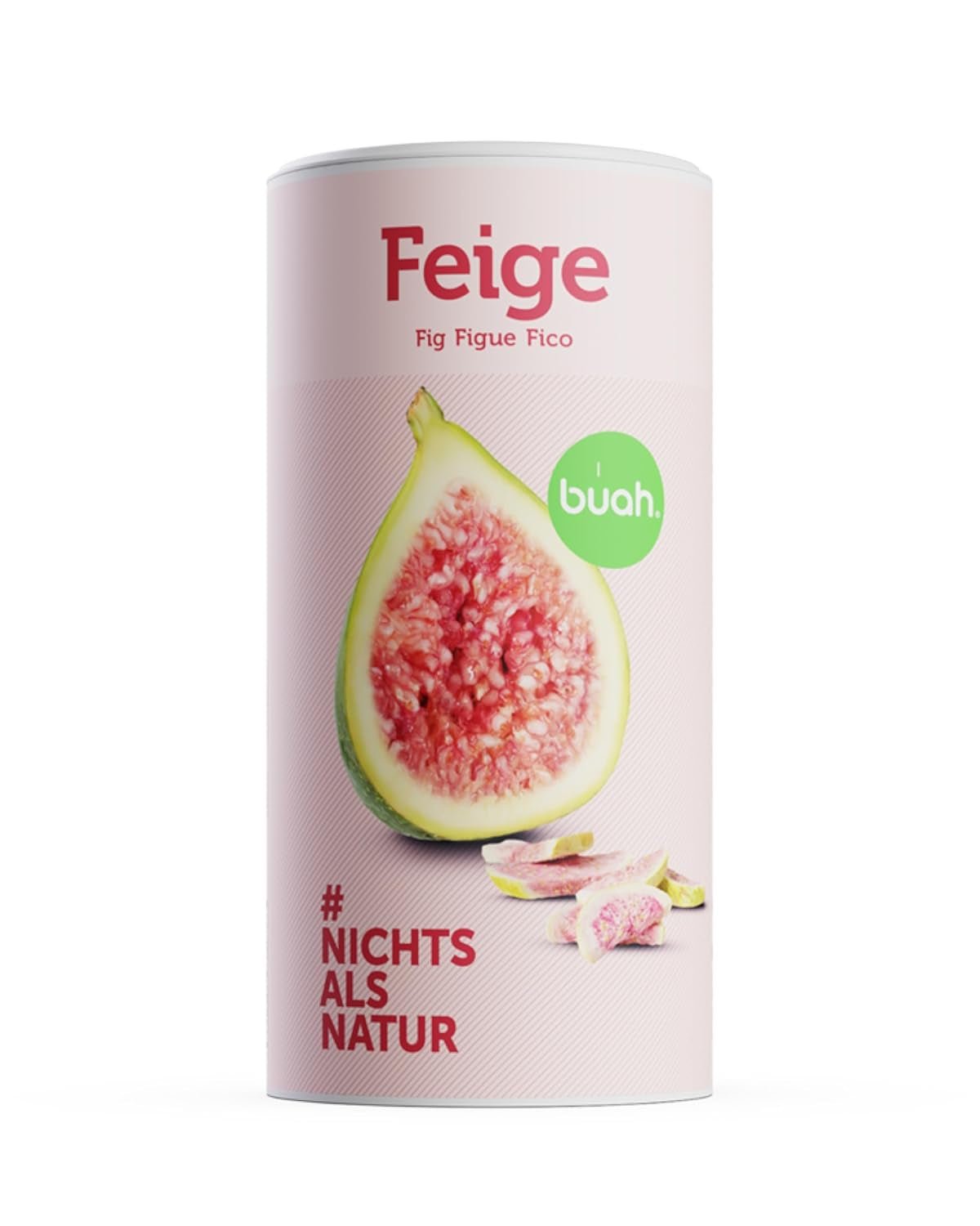 BUAH® Frystorkade fikon | Fikonchips Som mellanmål, till müsli och desserter | Idealisk ersättning för godis | Vegansk och utan tillsatt socker | 220g Naty Shop torkade produkter 220G (1 förpackning)