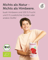 BUAH® Ekologiskt frystorkat hallon | hallonchips som mellanmål, till müsli och desserter | perfekt substitut för godis | vegan och utan tillsatt socker | 120g Naty Shop uttorkade produkter