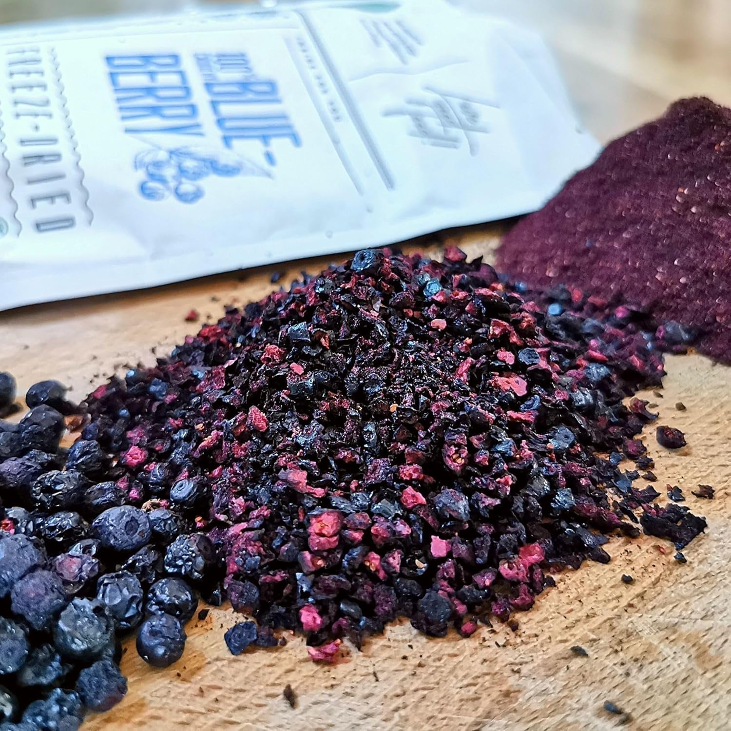 Torkade tranbärsbitar | 100% Vaccinium Myrtillus frystorkade vilda blåbär | Vilda blåbärspulver Blåbärsfruktpulver Frystorkat Frystorkade Torkade blåbär Torkade produkter Naty Shop
