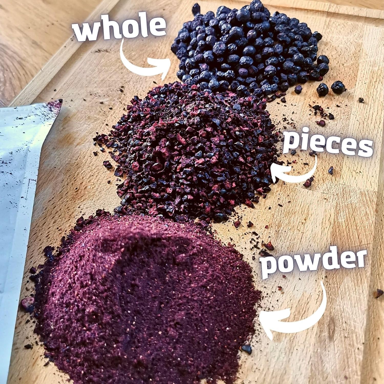 Torkade tranbärsbitar | 100% Vaccinium Myrtillus frystorkade vilda blåbär | Vilda blåbärspulver Blåbärsfruktpulver Frystorkat Frystorkade Torkade blåbär Torkade produkter Naty Shop