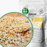 Frystorkade bananbitar | Torkade bananer utan socker | Frystorkade bananer Bananer med torkad frukt | Färska frystorkade bananer | Frystorkad frukt Bananbitar Dehydrerade produkter Naty Shop Standardtitel