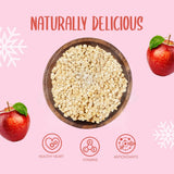 Frystorkade äppelbitar 100g - Frystorkade frukter - Frystorkade torkade frukter - Torkade äpplen - Perfekt för att baka, dekorera kakor, snacks, müsli och desserter Torkade produkter Naty Shop