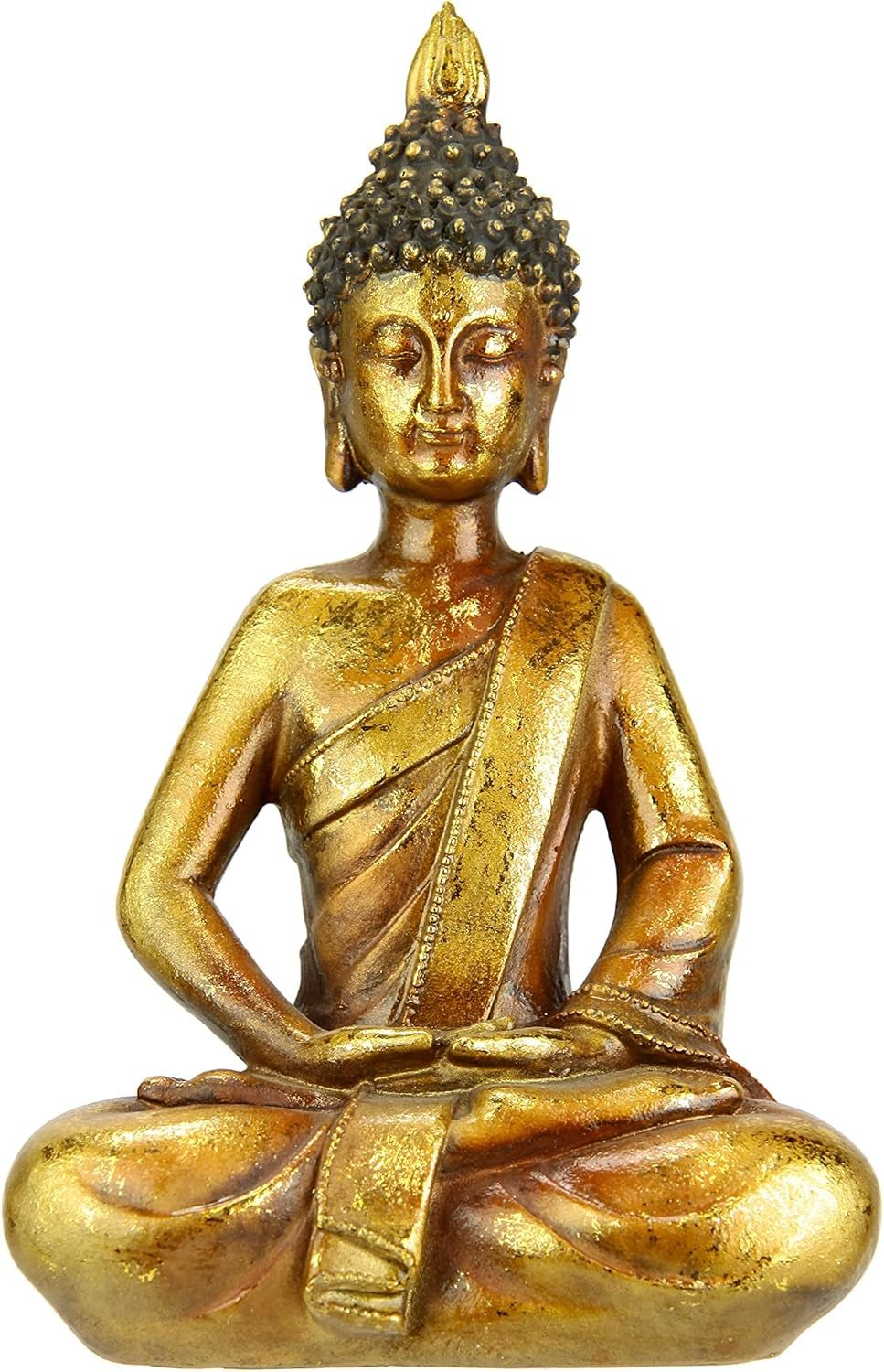 Buddhafigur meditera sitta staty figurer skulptur byst staty ornament Buddhafigur Feng Shui dekoration trädgård terrass balkong dekoration Buddha staty hemtillbehör Buddha skulptur trädgård figur Statyetter och skulpturer Naty Shop Aur Asesarea