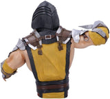 Officiellt licensierad Mortal Kombat Scorpion byst, gul, 29,5 cm, statyetter och skulpturer av syntetiskt harts Naty Shop