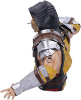 Officiellt licensierad Mortal Kombat Scorpion byst, gul, 29,5 cm, statyetter och skulpturer av syntetiskt harts Naty Shop