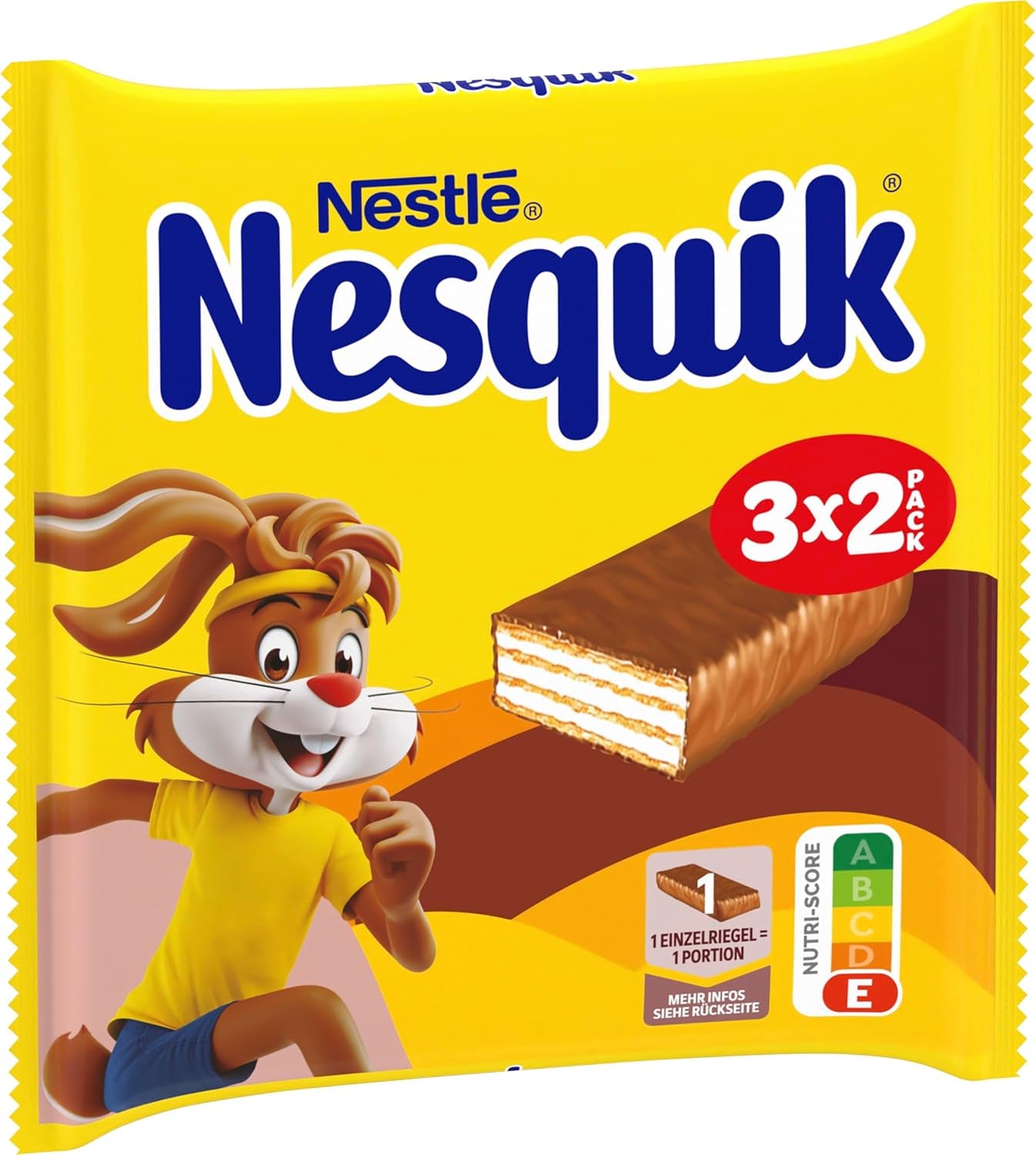 Nestlé Crunchy Waffle Delicious Milk Chocolate Waffle Bar Multipack 1 förpackning (3x26g styck)