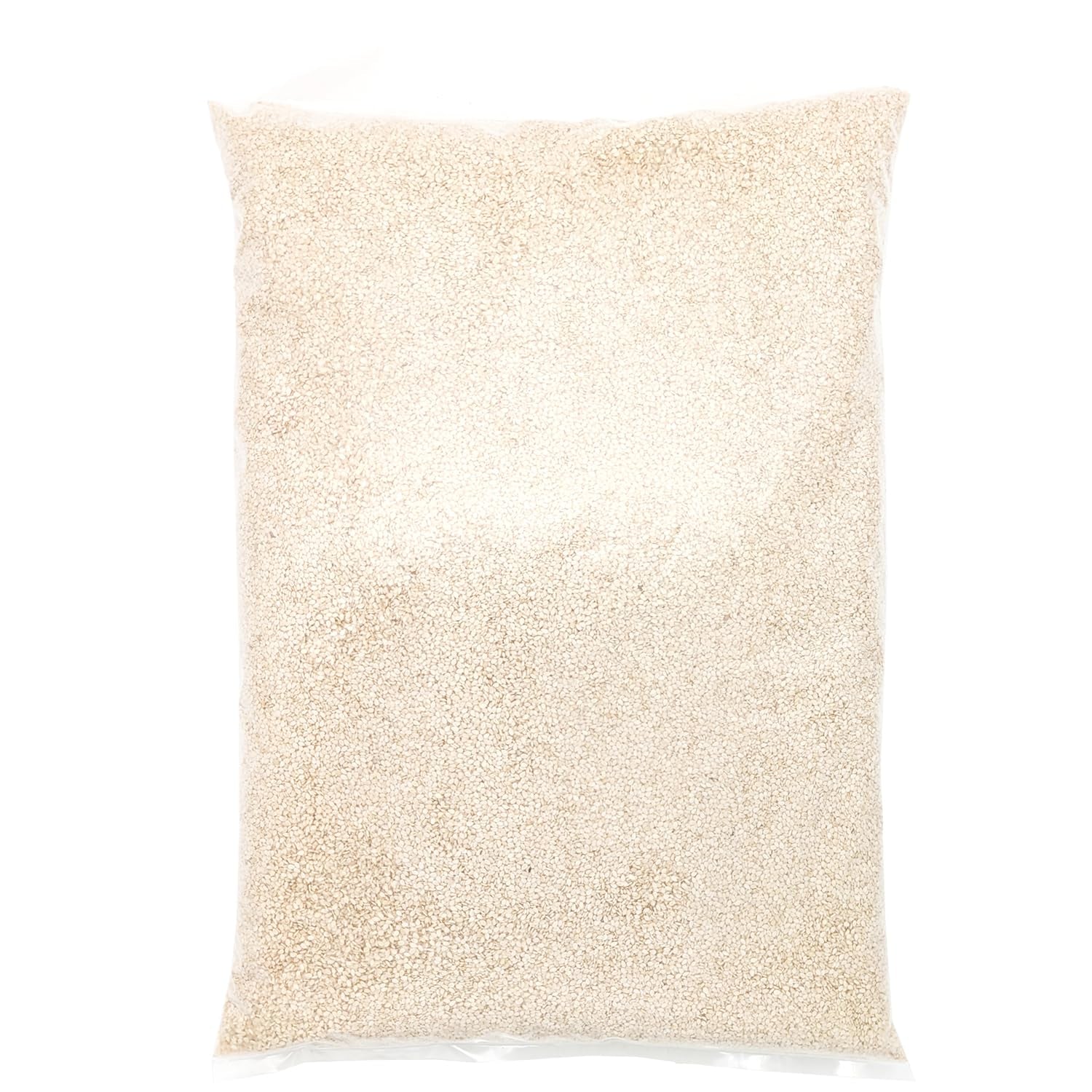 Ekologiska sesamfrön 3 kg, råa ekologiska oljefrön, vit sesam, naturligt skalad, orostad, källa till kalcium och järn, ekonomipaket