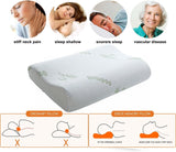 Memory Foam kudde, nackstödskudde, ergonomisk nackkudde för olika sovställningar med avtagbart överdrag Cervikala ortopediska kuddar Naty Shop