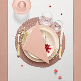 PAW - Airlaid servetter (40 X 40 Cm) I 50 stycken I Unicolor I Tygliknande I Elegant bordsdekoration I Horeca I För viktiga tillfällen som bröllop, fester, jul I Unicolor: Rosa
