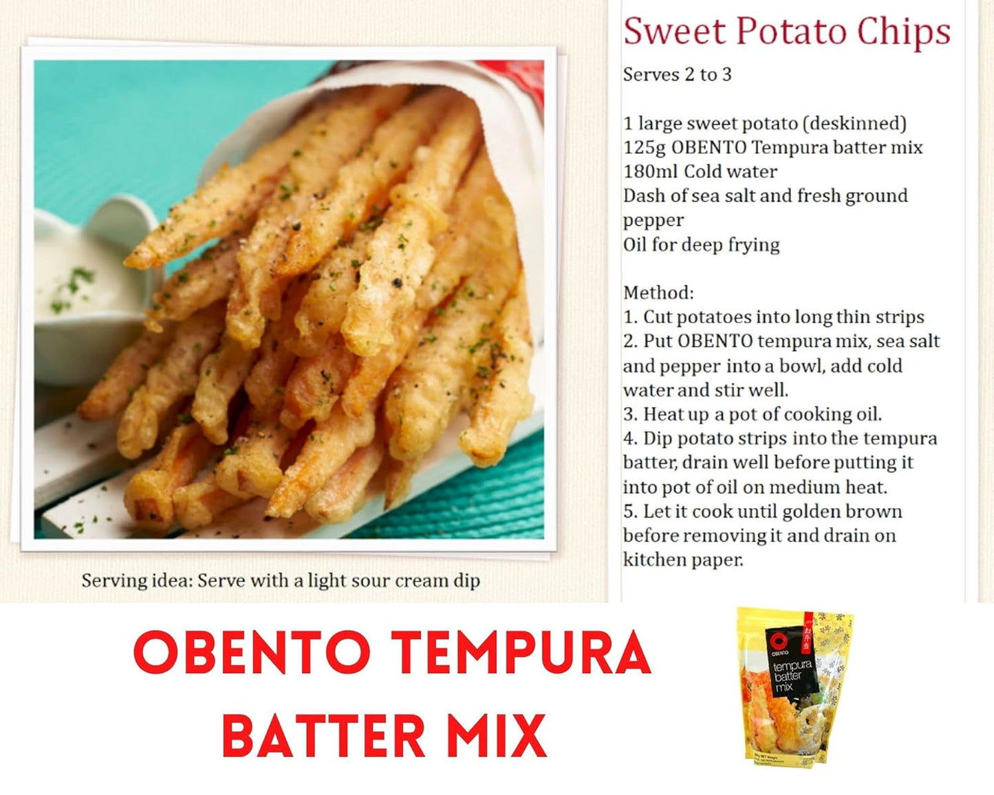 Tempura Smet Mix Tempura Back-Frittiermischung, 500 Gram Mix för bakning och matlagning Naty Shop