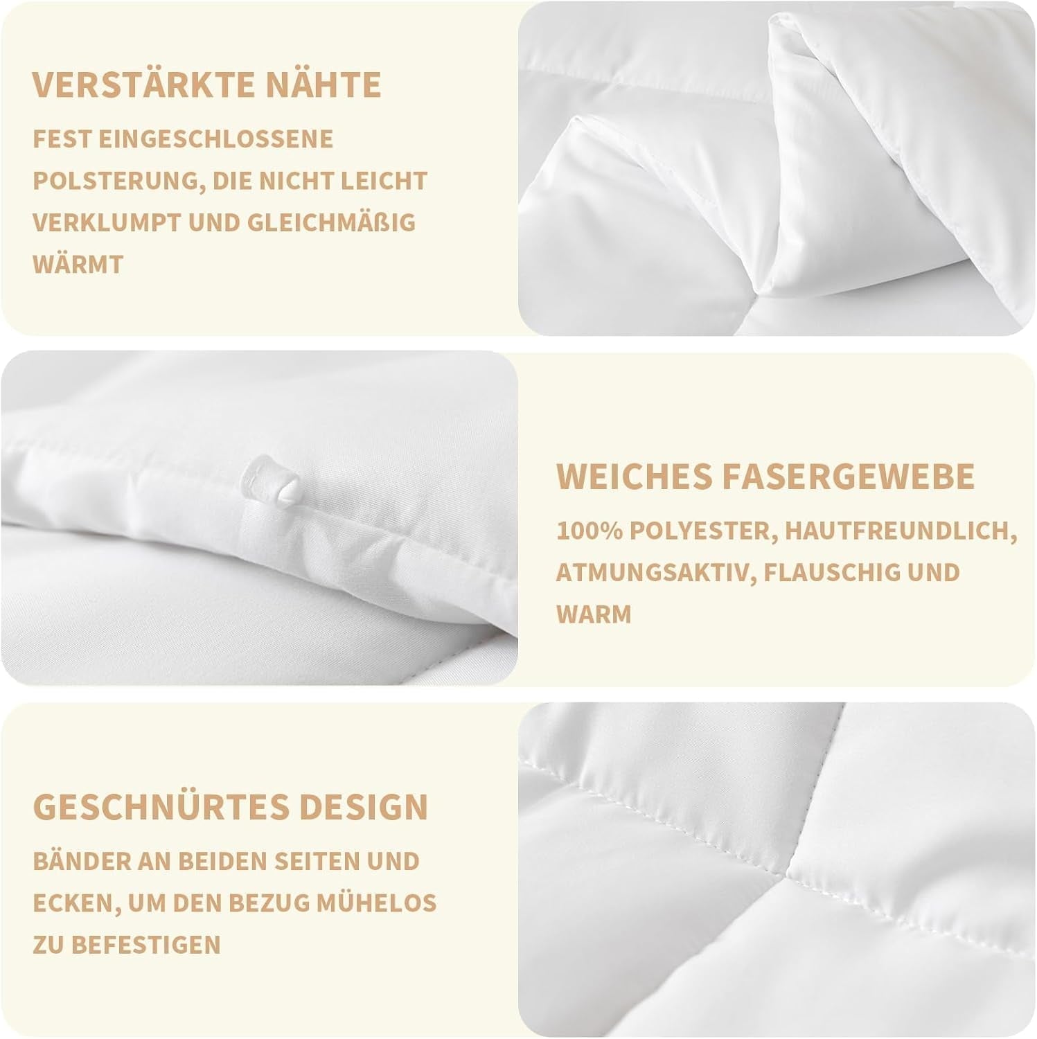 Good Nite Quilt All Seasons Quilt 155X220 Cm 4 Seasons Quilts Microfiber Quilt Four Seasons Quilt Vit (155X220 Cm) Quilts and Quilts Naty Shop
