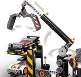 LEGO City skrotgård med bilar - leksak med skrotpress och kran, 2 leksaksbilar, 4 fungerande minifigurer och kontorsbyggnad - födelsedagspresenter för pojkar och flickor från 8 år 60472 Besuche den LEGO-Store byggset