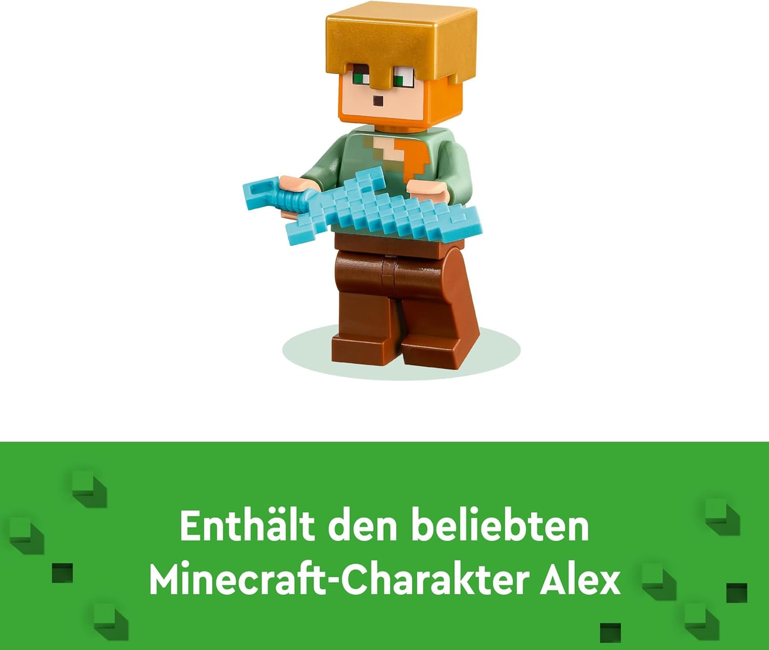 LEGO Minecraft The Armory-lekset med hjältefigurer, leksaksvapen och Alex-figur, actionleksak för pojkar och flickor, present till spelare och barn 7 år gamla 21252 Byggset Besuche den LEGO-Store