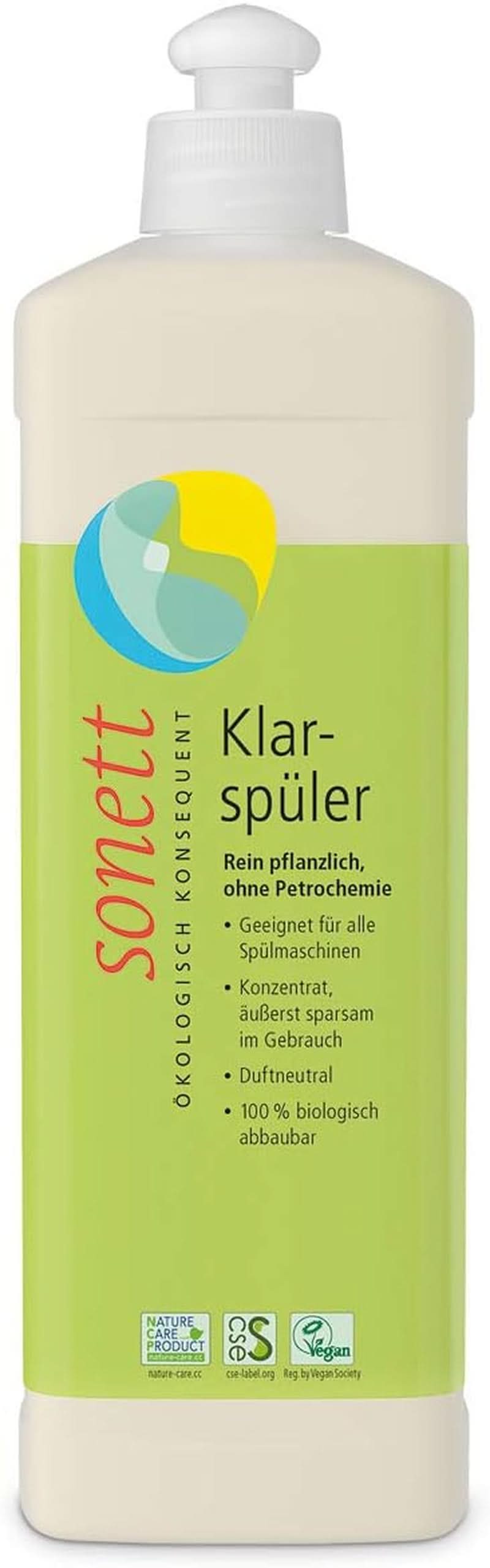 Sonett sköljlösning, 500 ml Naty Shop Kitchen Detergents