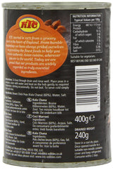 - Bruna kikärtor (på burk), förpackning om 12 st (12 x 400 g)