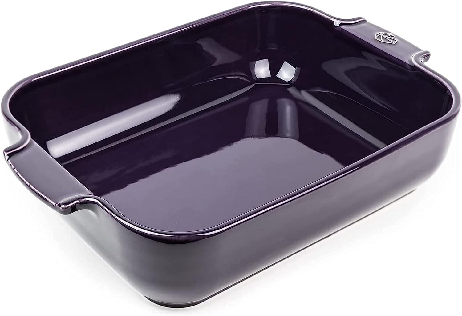 Peugeot Appolia Rechteckige Auflaufform Mit Griffen, Keramik, Schiefer / Grau, 7,2X31X21,7 Cm, Fassungsvermögen: Ca. 2 L, 60060 Formar och bakplåtar Naty Shop Auberginefarben