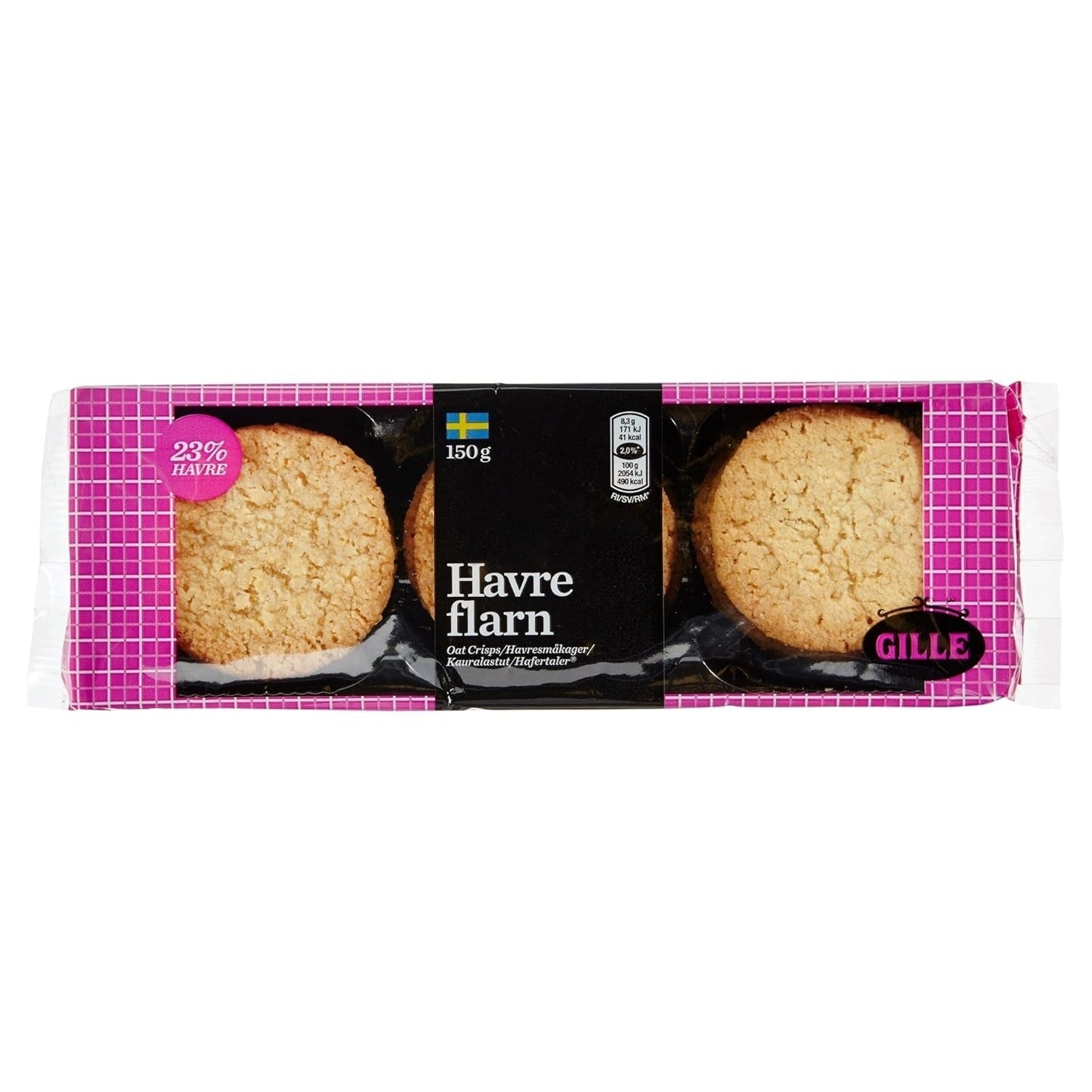 Gille Swedish Oat Crackers, 150 g (1 förpackning)