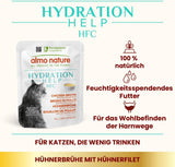 almo nature HFC Hydration Help Wet Cat Food - Kycklingsoppa och kycklingfiléer - Lämplig för mänsklig användning, Glutenfri, Monoprotein, 50 g, 24 stycken, 1,2 kg