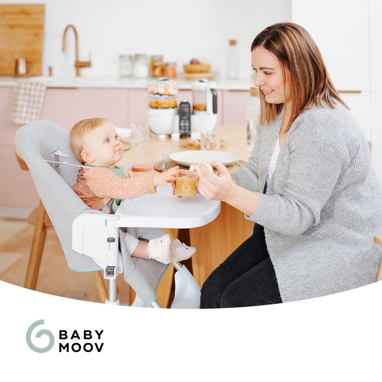 Babymoov ISY BOWLS barnmatsbehållare av robust, temperaturbeständigt glas - för förvaring/frysning av barnmat, 6x 250ml + 3x 120ml Matförvaringslådor Naty Shop