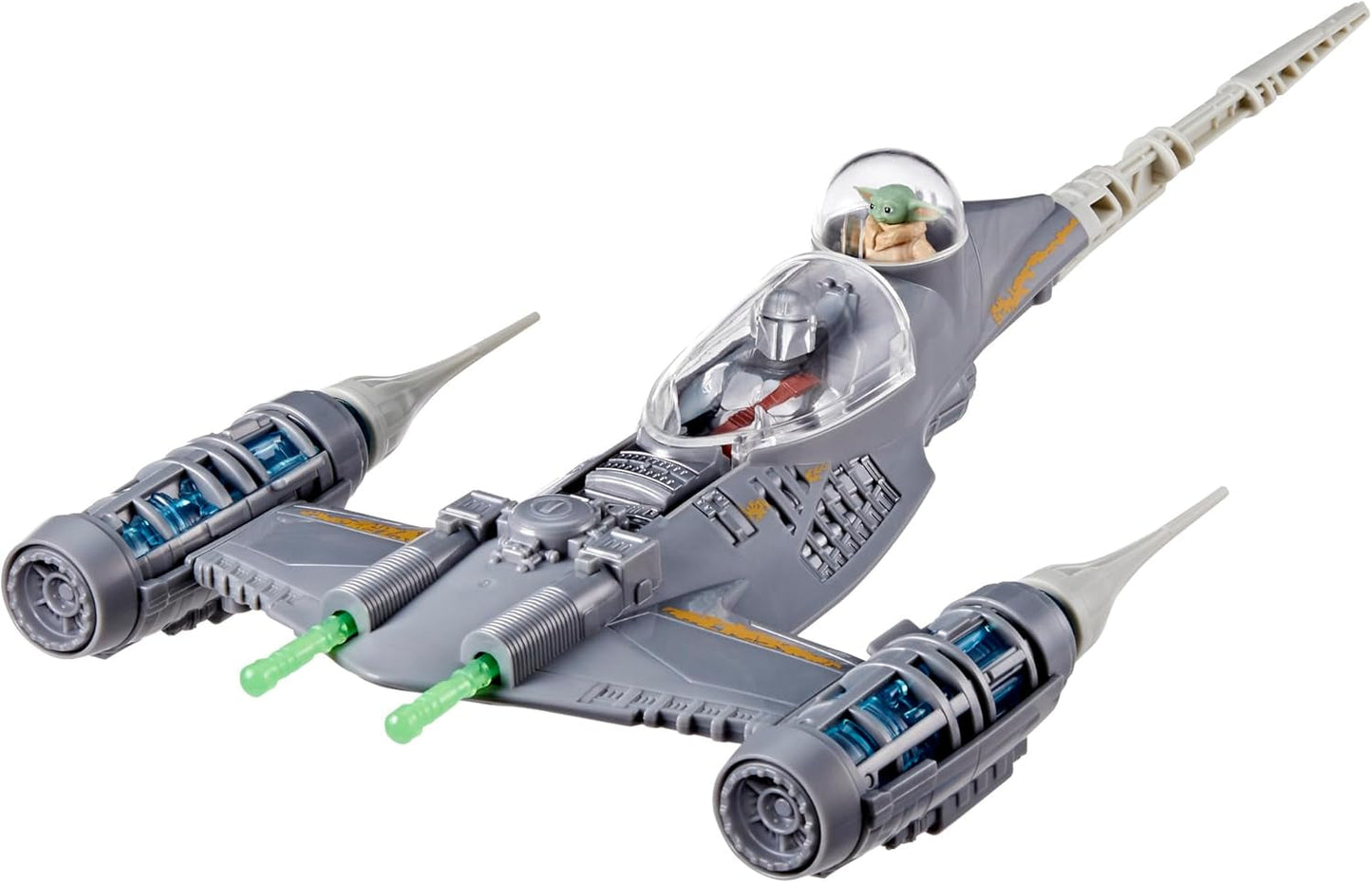 Star Wars Epic Hero Series N-1 Starfighter of the Mandalorian, stora actionfigurer och spännande tillbehör för spännande manövrar, spännande gåva actionfigurer Naty Shop