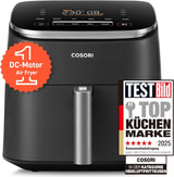 Kosori Turboblaze Hot Air Fryer Airfryer, 9-i-1, 6 liter, tyst Naty Shop Appliances Mörkgrå Turboblaze