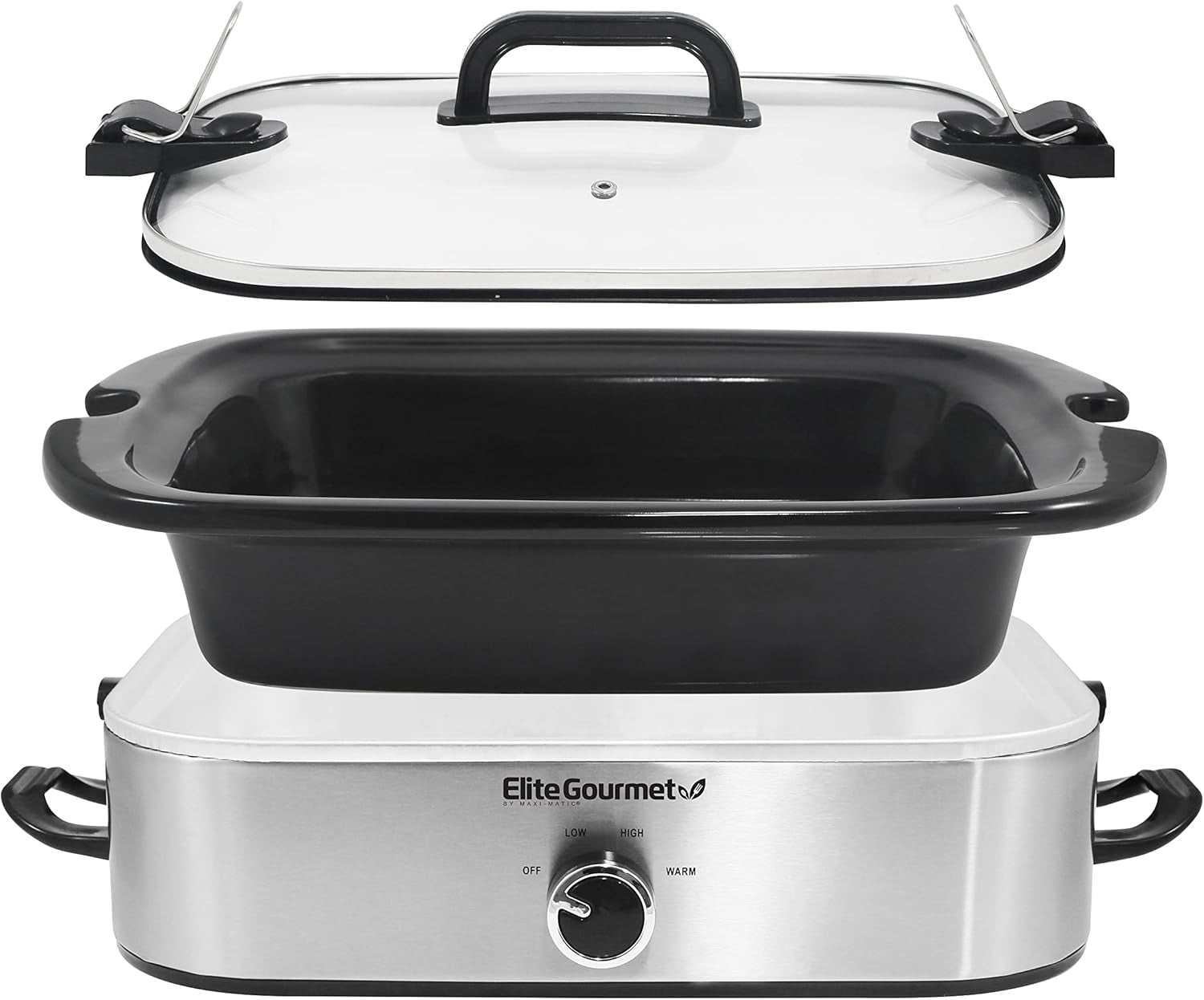 MST-5240SS Slow Cooker, 3,3 liter, Slow Cooker i rostfritt stål Naty Shop