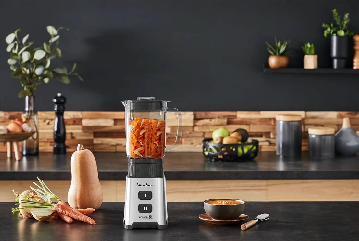Blender Pulseo LM17GD, 400 W, 4 blad, 700 Ml, Bärbar behållare 600 Ml Kitchen Naty Shop
