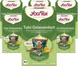 Yogi-te - Tulsi Serenity, ayurvediskt örtte, koffeinfritt, Tulsi-blandning - helig basilika, lakrits och apelsin, Yogi-te, 6-pack, 6 x 17 tepåsar (102 tepåsar)