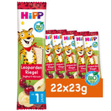 HiPP Leopardbars med yoghurt och körsbär i banan (22 x 23g), från 1 år, endast sötad med frukt, av bästa ekologiska kvalitet