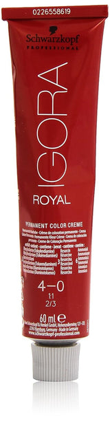 Schwarzkopf IGORA Royal Premium Hårfärg 4-0 mellanbrun, 1 förpackning (1 x 60 g) Hårfärgning Naty Shop Standardtitel