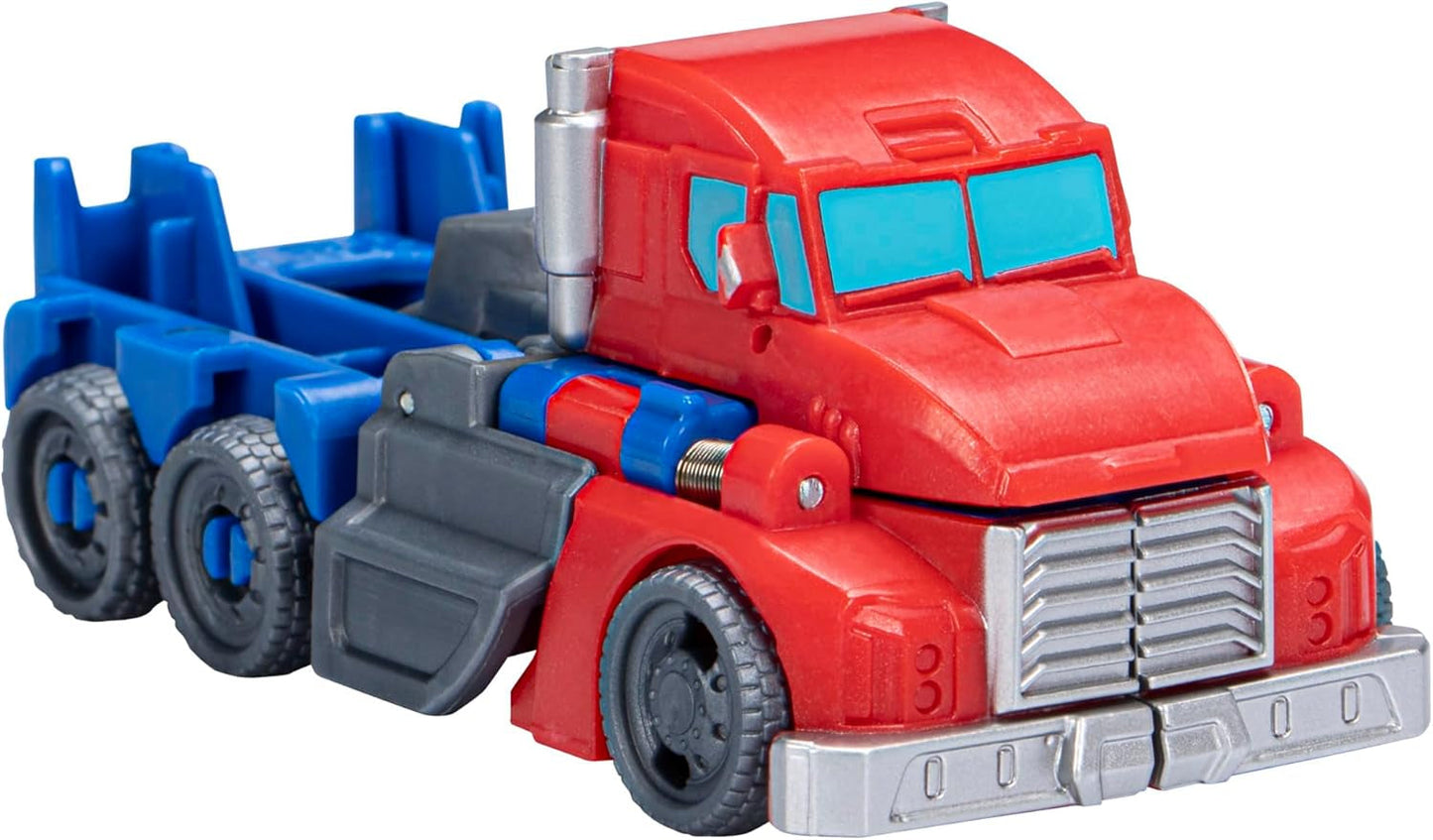 Transformers Earthspark 1-stegs flip-växlare Optimus Prime Actionfigur (10 cm) Robotleksak Ålder 6+ Actionfigurer Naty Shop