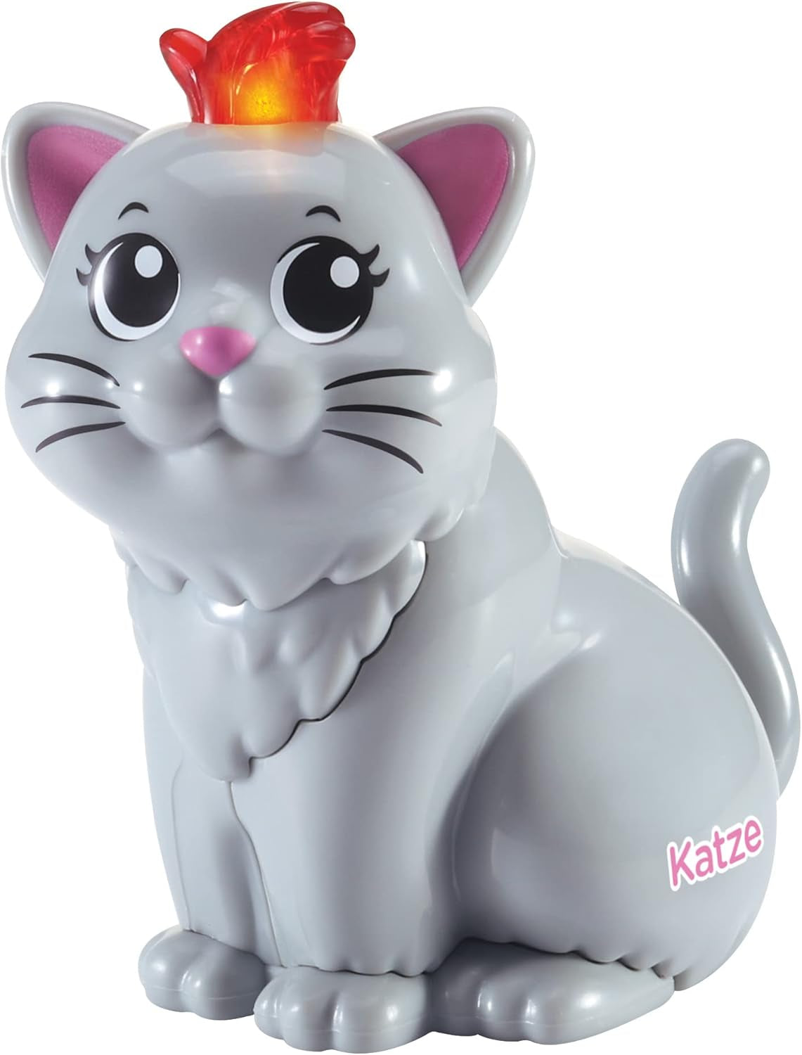 Vtech Tips Tap Babydjur - Katt - Interaktiv leksak med ljus och musik för fantasifulla rollspel - För 1-5 år gamla Babyleksaker Naty Shop Standardtitel