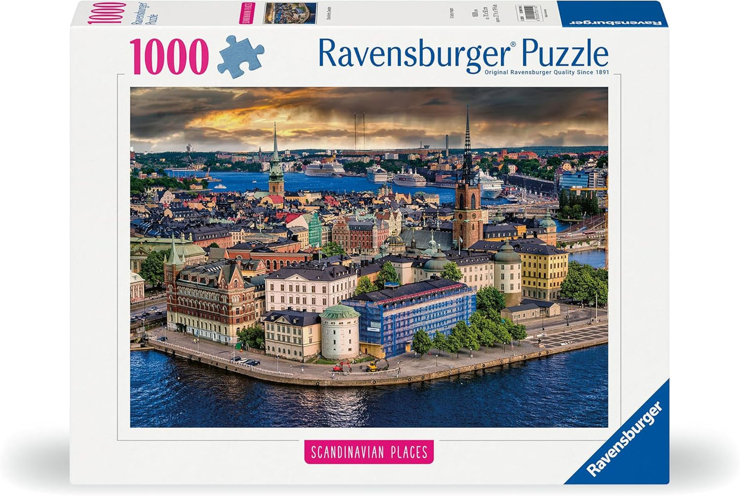 Ravensburger Puzzle Scandinavian Places 12000114 - Stockholm, Sverige - 1000 bitars pussel för vuxna och barn över 14 Puzzle Naty Shop