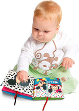 Clementoni 17721 Disney Baby - Tygbok, mångsidig babyreseleksak, sprakande och pipande bilderbok för nyfödda från 0 månader Babyleksaker Naty Shop