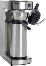 Saro espressomaskin, inklusive karaff med isolerad rostfri pump – 2,2 l – förberedelsetid ca. 5–6 min – skydd vid körning utan vatten – 2,069 kW – modell THERMO 24