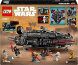 LEGO Star Wars Dark Millennium Falcon, Rymdskeppsset, Byggleksak för barn, Födelsedagspresent för pojkar, tjejer och fans, Äventyrsleksak 75389 Byggset Besuche den LEGO-Store