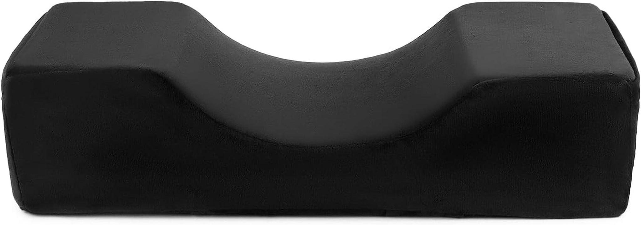 QWORK® Wimpernkissen, U-Förmiges Beauty Makeup Kissen, Ergonomisches Wimpernkissen Für Verlängerungen, Memory Foam Wimpernkissen Für Den Heimgebrauch Im Schönheitssalon (Schwarz) Cervikala ortopediska kuddar Naty Shop Standardtitel